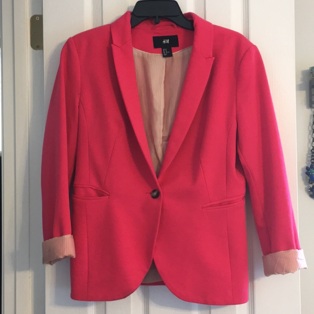 H&M pink blazer